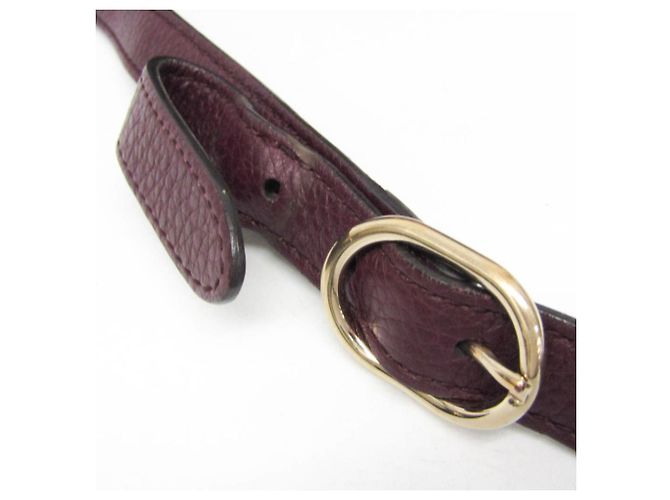 Borsa in pelle da donna Gucci Bamboo 353124 Bordò - vista 13
