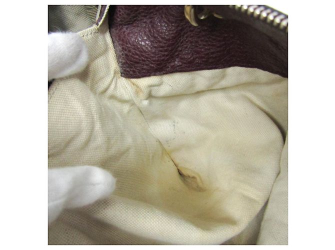 Borsa in pelle da donna Gucci Bamboo 353124 Bordò - vista 15