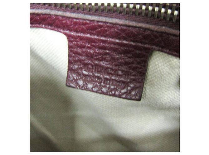 Borsa in pelle da donna Gucci Bamboo 353124 Bordò - vista 18