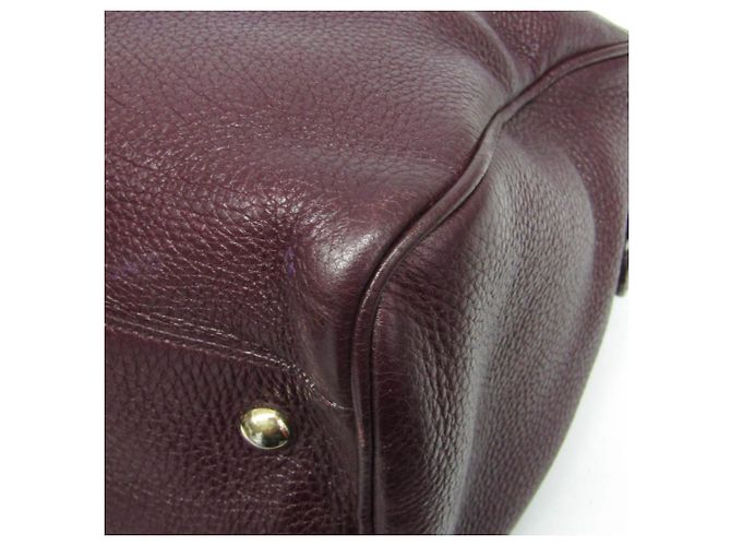 Borsa in pelle da donna Gucci Bamboo 353124 Bordò - vista 5