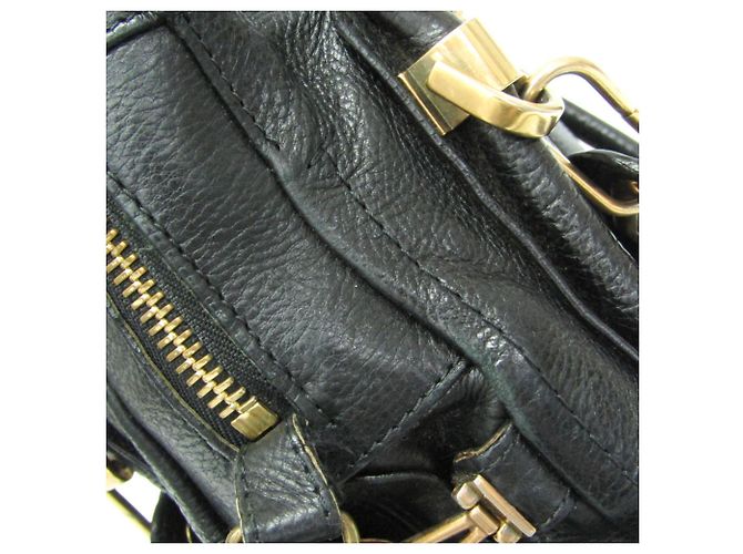 Borsa in pelle Chloé Paraty Grande per donne Nero - vista 10
