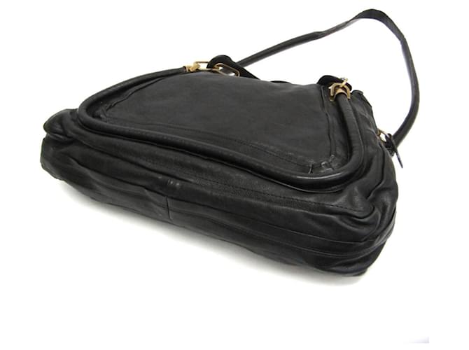 Borsa in pelle Chloé Paraty Grande per donne Nero - vista 2