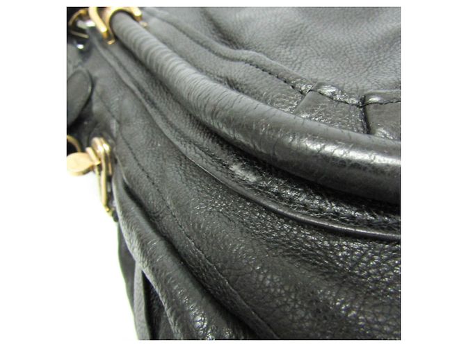 Borsa in pelle Chloé Paraty Grande per donne Nero - vista 5