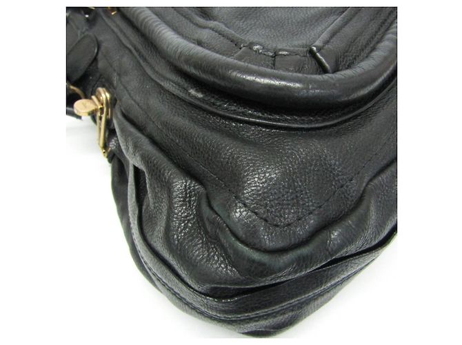 Borsa in pelle Chloé Paraty Grande per donne Nero - vista 6