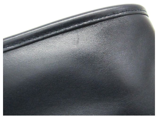 Borsa a tracolla in pelle da uomo Prada 2VH047 Nero Blu navy - vista 5