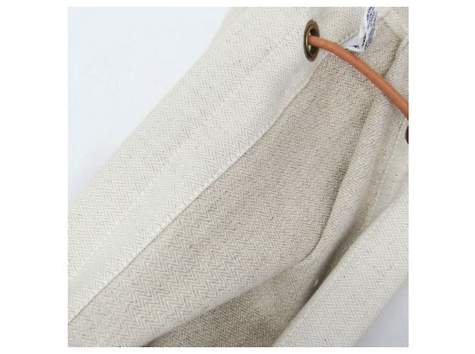 Hermès Borsa a Spalla Donna Hermes Aline GM Marrone Bianco sporco - vista 15