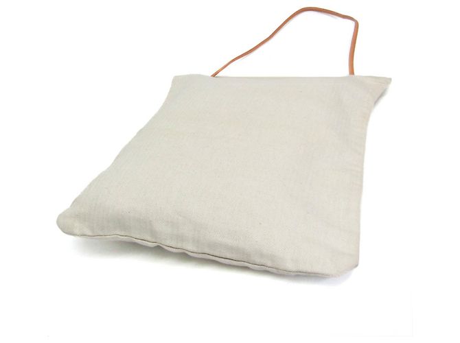 Hermès Borsa a Spalla Donna Hermes Aline GM Marrone Bianco sporco - vista 2