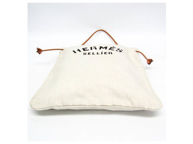 Hermès Borsa a Spalla Donna Hermes Aline GM Marrone Bianco sporco - vista 4