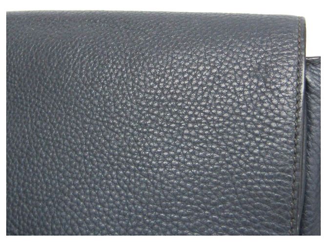 Borsa a tracolla in pelle da uomo Prada Blu navy - vista 7