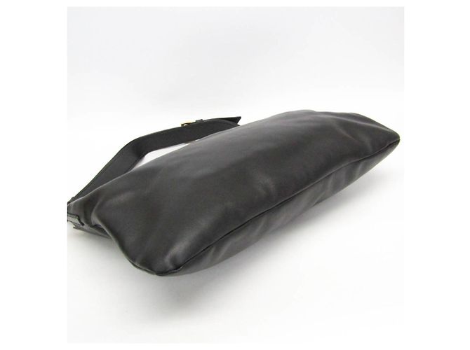 Borsa a spalla in pelle nera Miu Miu RR1917 Nero - vista 5