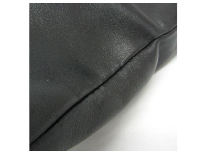 Borsa a spalla in pelle nera Miu Miu RR1917 Nero - vista 7