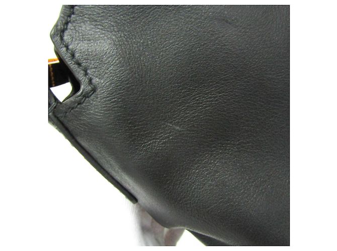 Borsa a spalla in pelle nera Miu Miu RR1917 Nero - vista 8