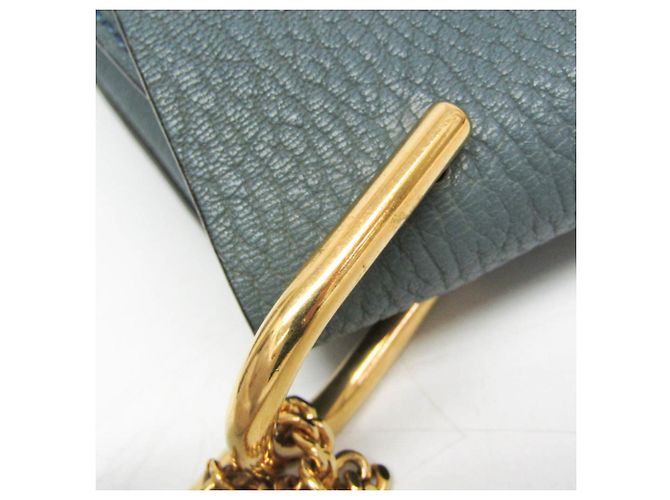 Borsa a spalla in pelle Chloé Drew per donne Blu chiaro - vista 11