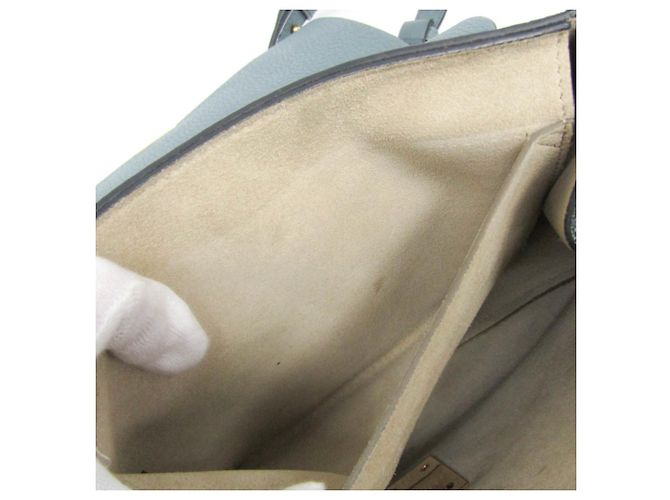 Borsa a spalla in pelle Chloé Drew per donne Blu chiaro - vista 16
