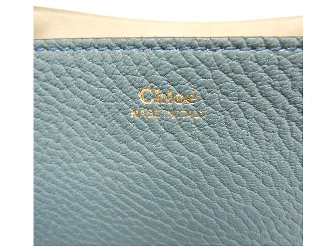 Borsa a spalla in pelle Chloé Drew per donne Blu chiaro - vista 18