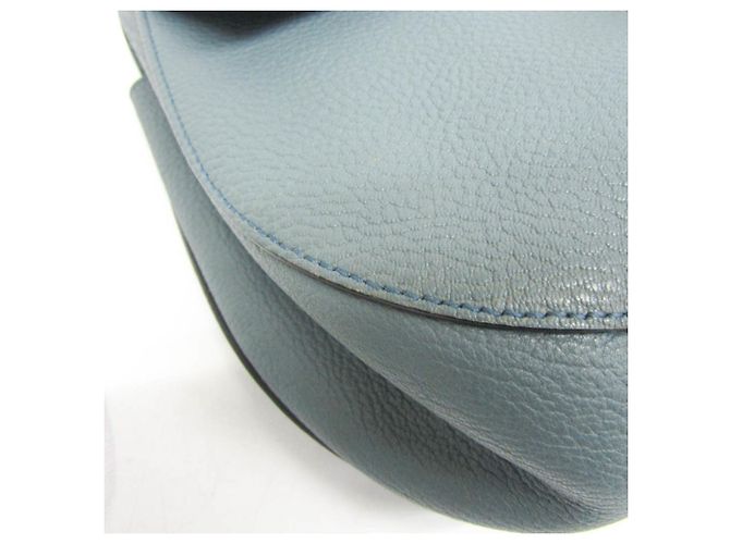Borsa a spalla in pelle Chloé Drew per donne Blu chiaro - vista 5