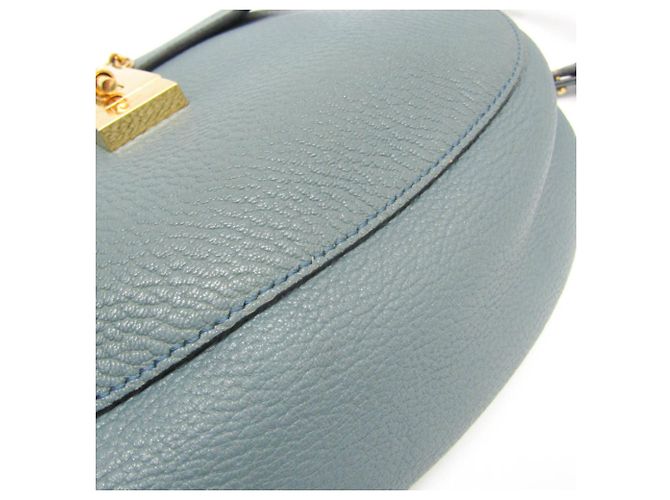 Borsa a spalla in pelle Chloé Drew per donne Blu chiaro - vista 6