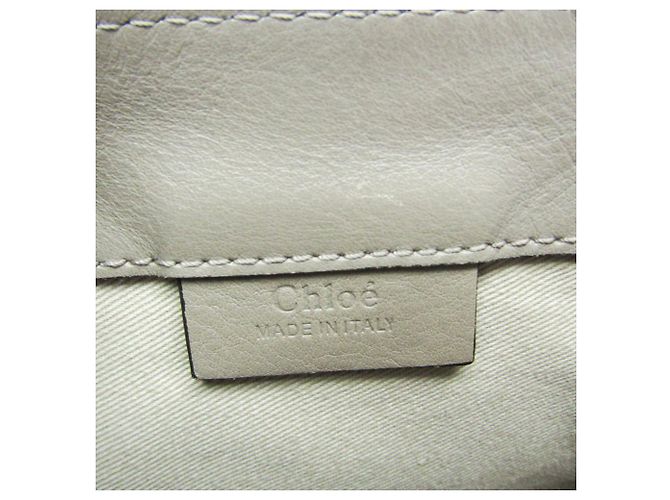 Zaino in pelle e suede da donna Chloé Faye Grigio - vista 15