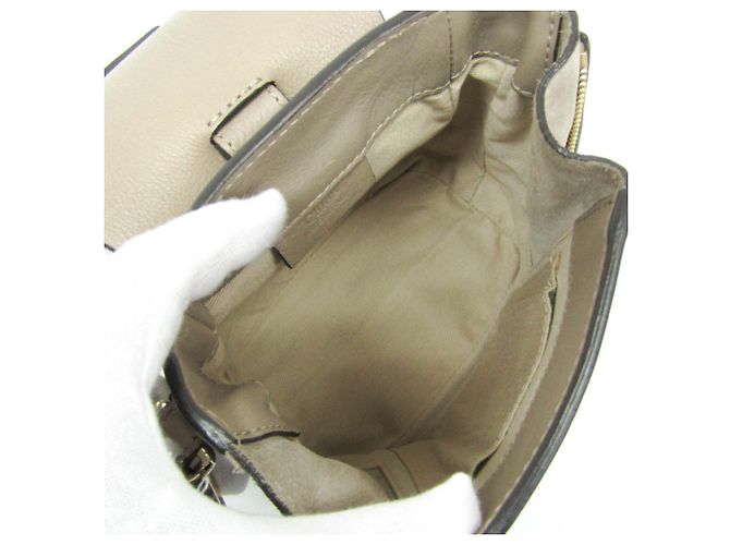 Zaino in pelle e suede da donna Chloé Faye Grigio - vista 3