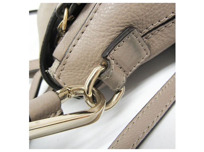 Zaino in pelle e suede da donna Chloé Faye Grigio - vista 7
