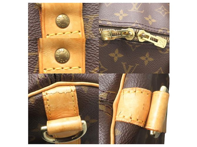 Borsa Boston Keepall Bandoulière 55 Louis Vuitton Marrone - vista 10