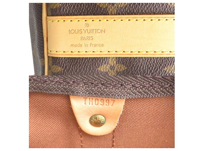 Borsa Boston Keepall Bandoulière 50 Louis Vuitton Marrone - vista 7