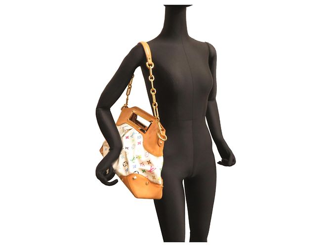 Borsa a Spalla Judy GM Donna Louis Vuitton Bianco - vista 9