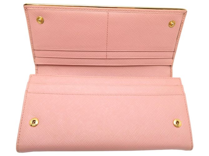 Saffiano Portafoglio Lungo Donna Prada 1MH132 Rosa - vista 5