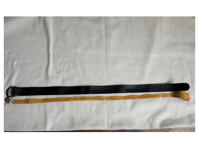 Christian Dior Monogram Oblique Canvas Gürtel Schwarz - Ansicht 10
