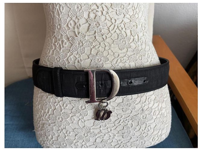 Christian Dior Monogram Oblique Canvas Gürtel Schwarz - Ansicht 2