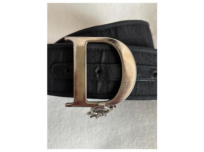 Christian Dior Monogram Oblique Canvas Gürtel Schwarz - Ansicht 3