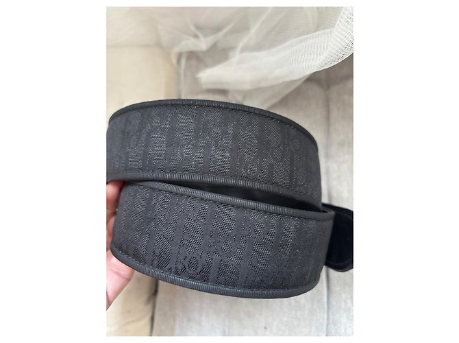 Christian Dior Monogram Oblique Canvas Gürtel Schwarz - Ansicht 4