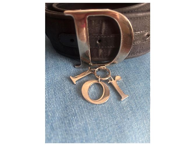 Christian Dior Monogram Oblique Canvas Gürtel Schwarz - Ansicht 5