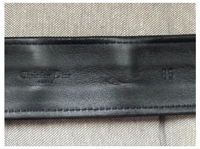 Christian Dior Monogram Oblique Canvas Gürtel Schwarz - Ansicht 6