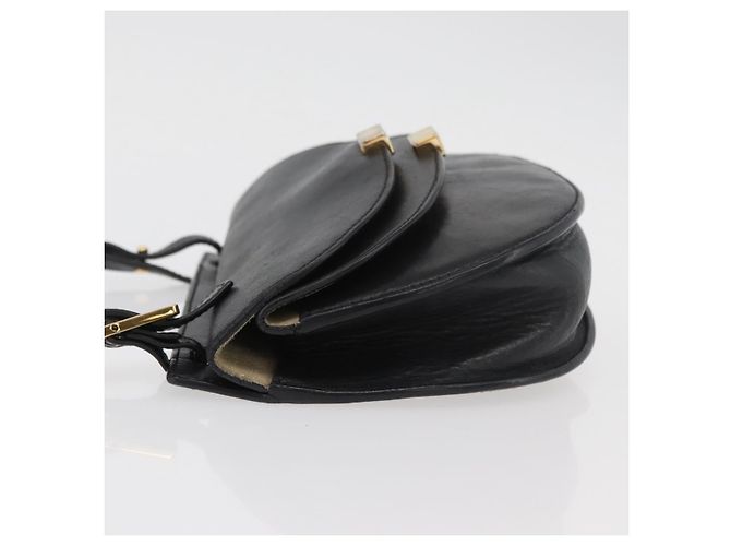 Chloé Borsa a Spalla Chloe in Pelle Nera e Oro Auth bs34599 Nero D'oro - vista 4