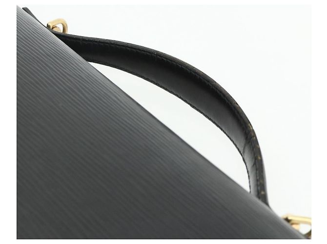 LOUIS VUITTON Borsa a Mano Epi Monceau 28 Nera M52122 LV Auth BA12216 Nero - vista 14