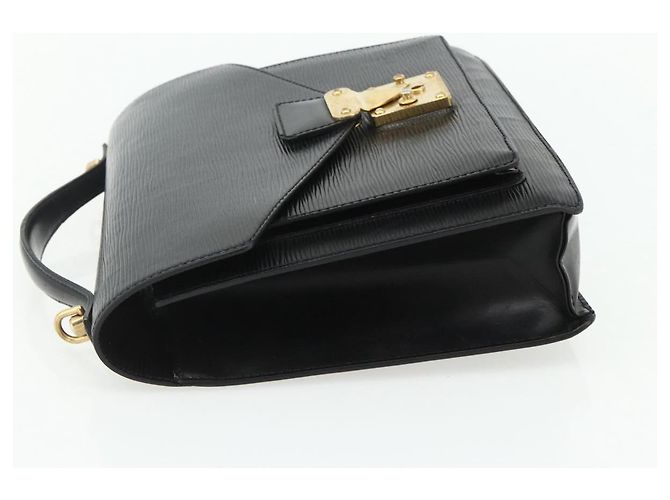 LOUIS VUITTON Borsa a Mano Epi Monceau 28 Nera M52122 LV Auth BA12216 Nero - vista 3