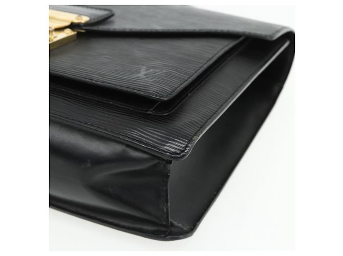 LOUIS VUITTON Borsa a Mano Epi Monceau 28 Nera M52122 LV Auth BA12216 Nero - vista 8