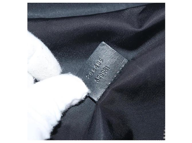 Borsa a Spalla Web Sherry Line in Nylon Nero e Argento GUCCI 246409 Auth ep14192 - vista 12