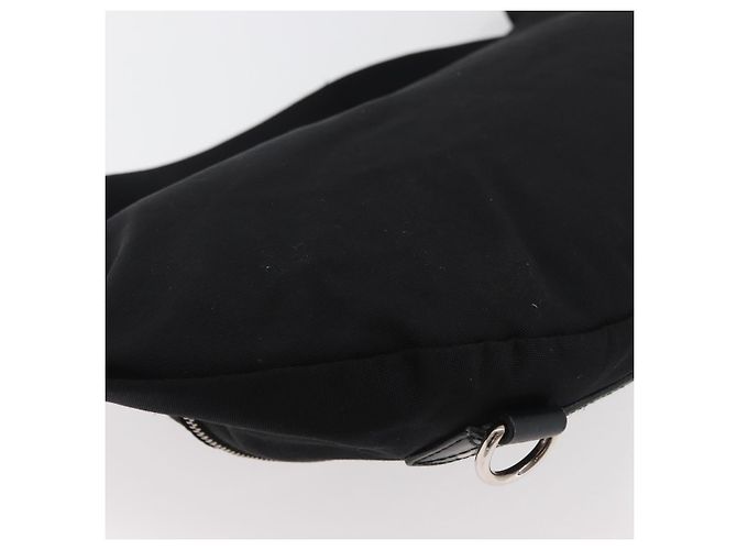 Borsa a Spalla Web Sherry Line in Nylon Nero e Argento GUCCI 246409 Auth ep14192 - vista 15