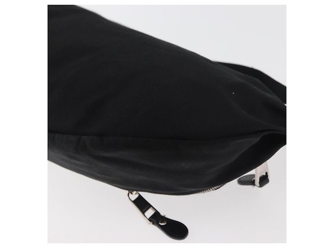 Borsa a Spalla Web Sherry Line in Nylon Nero e Argento GUCCI 246409 Auth ep14192 - vista 16