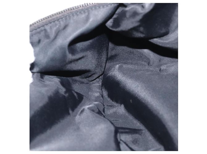 Borsa a Spalla Web Sherry Line in Nylon Nero e Argento GUCCI 246409 Auth ep14192 - vista 21