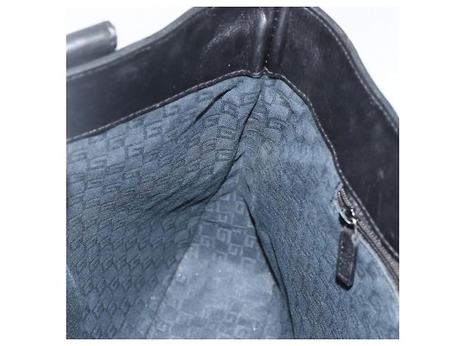 GUCCI Hand Bag Leather Black Silver 73983 Auth ka4138 Silvery - view 18