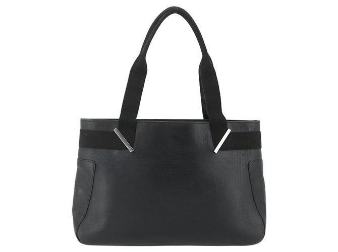 GUCCI Hand Bag Leather Black Silver 73983 Auth ka4138 Silvery - view 2