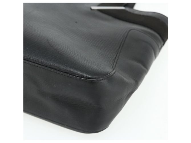 GUCCI Hand Bag Leather Black Silver 73983 Auth ka4138 Silvery - view 9