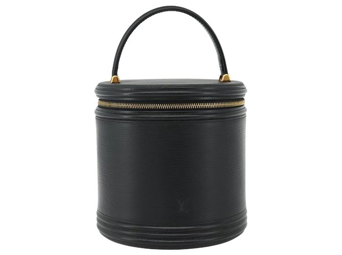 LOUIS VUITTON Borsa a Mano Epi Cannes Nera M48032 LV Auth ep14328 Nero - vista 13