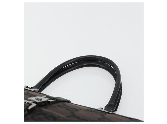 Borsa a Mano Jackie GG Canvas Gucci Nera Argento 002 1065 Auth 177085 Nero - vista 14
