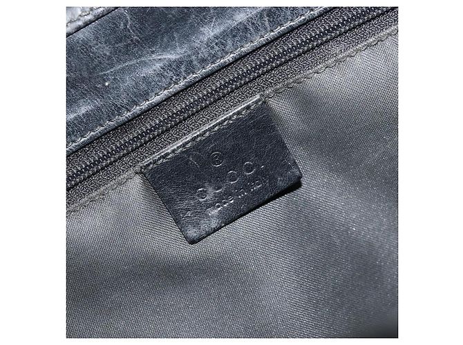 Borsa a Mano Jackie GG Canvas Gucci Nera Argento 002 1065 Auth 177085 Nero - vista 18
