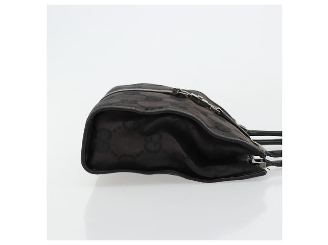 Borsa a Mano Jackie GG Canvas Gucci Nera Argento 002 1065 Auth 177085 Nero - vista 3
