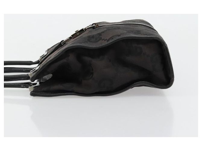 Borsa a Mano Jackie GG Canvas Gucci Nera Argento 002 1065 Auth 177085 Nero - vista 4